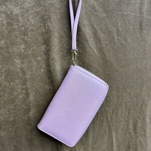 Betsy Johnson Ziparound Wristlet Wallet DESIGN BLUSH & GOLD HARDWARE